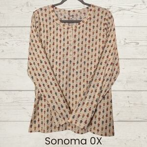 Sonoma 0X Multicolor Patterned Henley